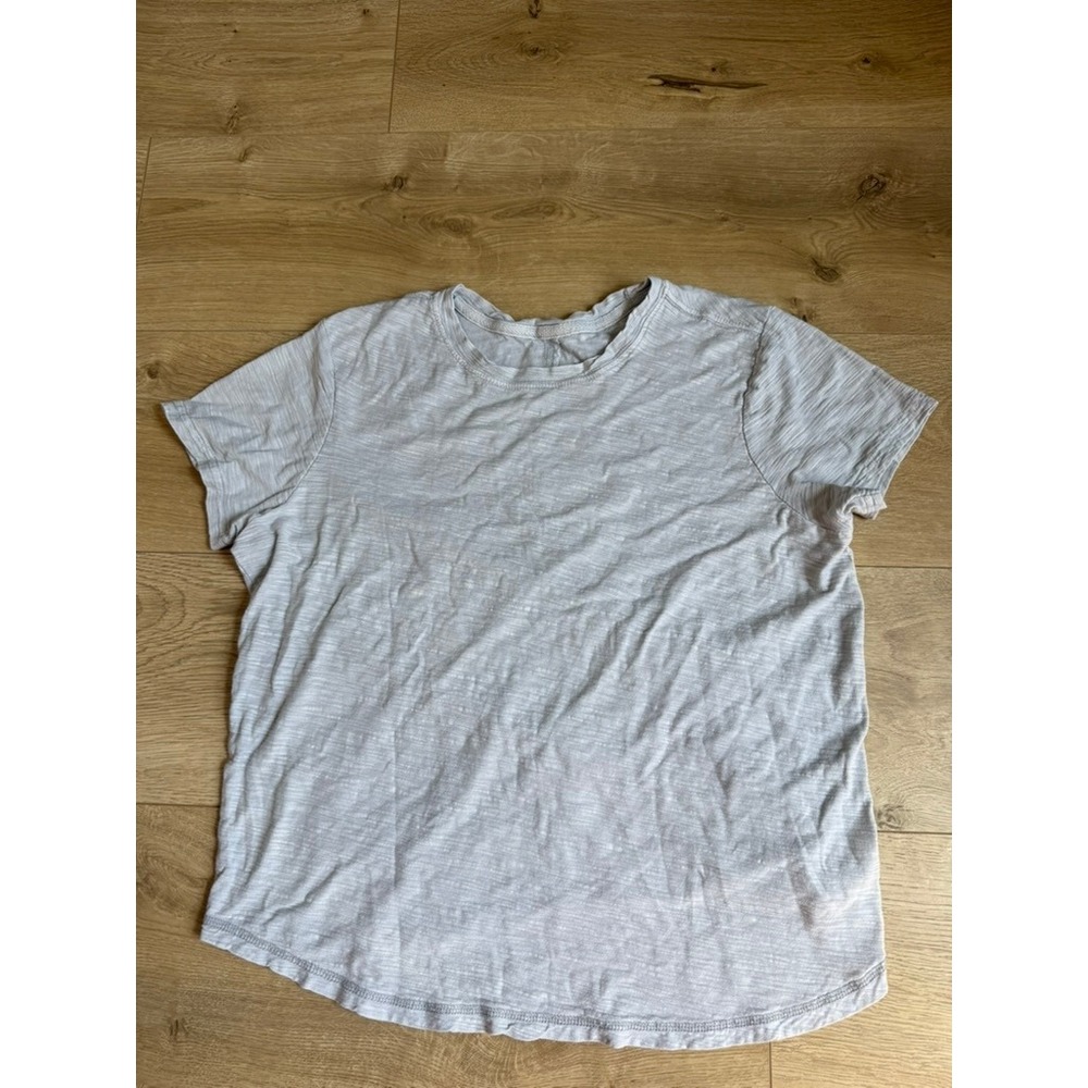Pilcro Anthropologie Gray Short Sleeve Burnout T-Shirt Womens Size Medium